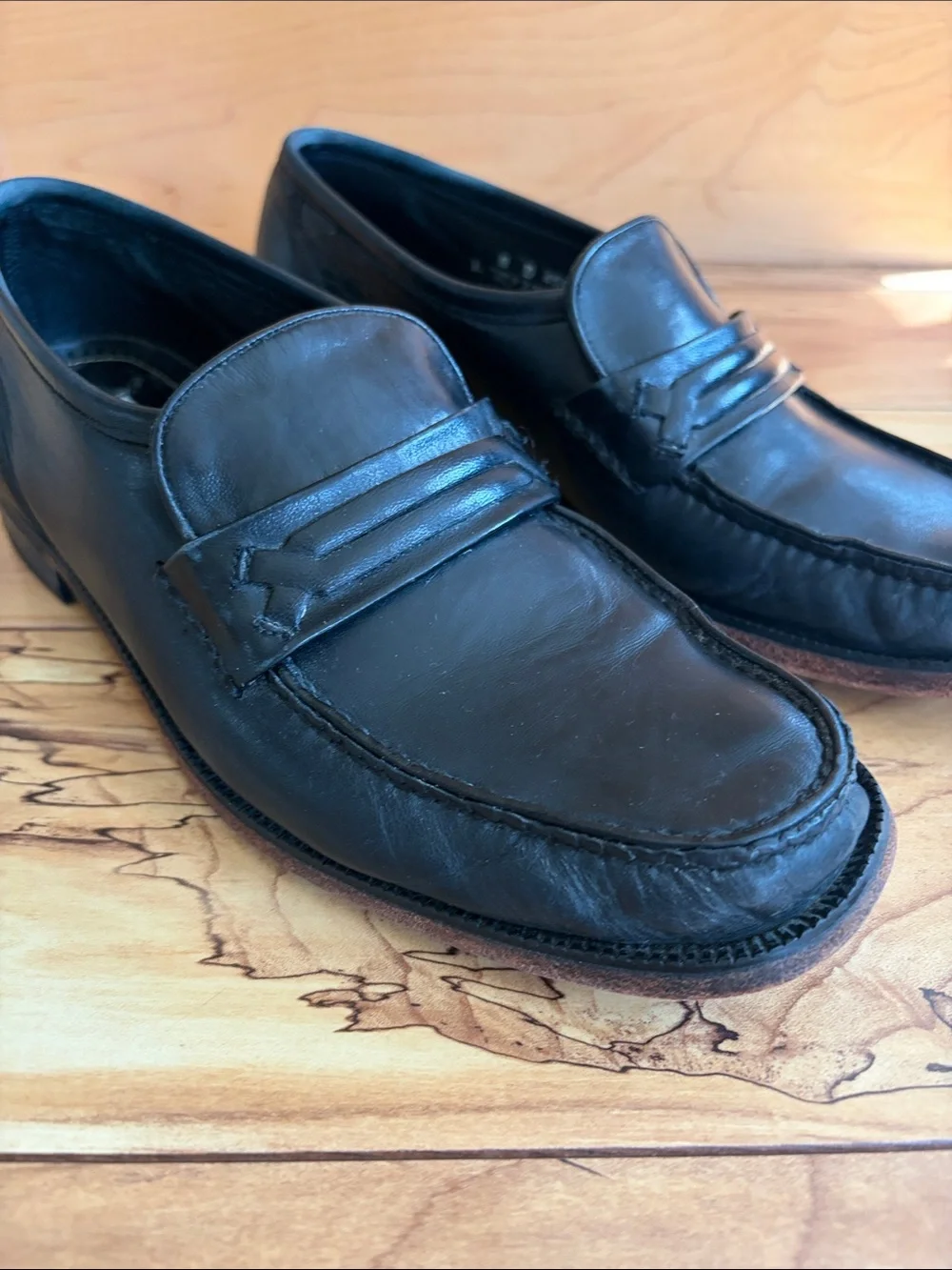Florsheim Imperial Classic Black Leather Loafer Dress Shoe Mens 8D